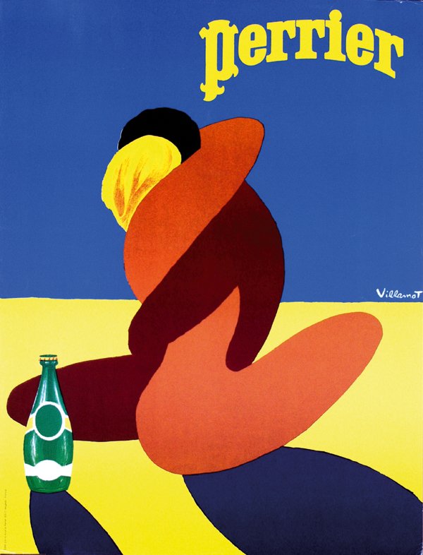 Poster by Bernard Villemot - Perrier