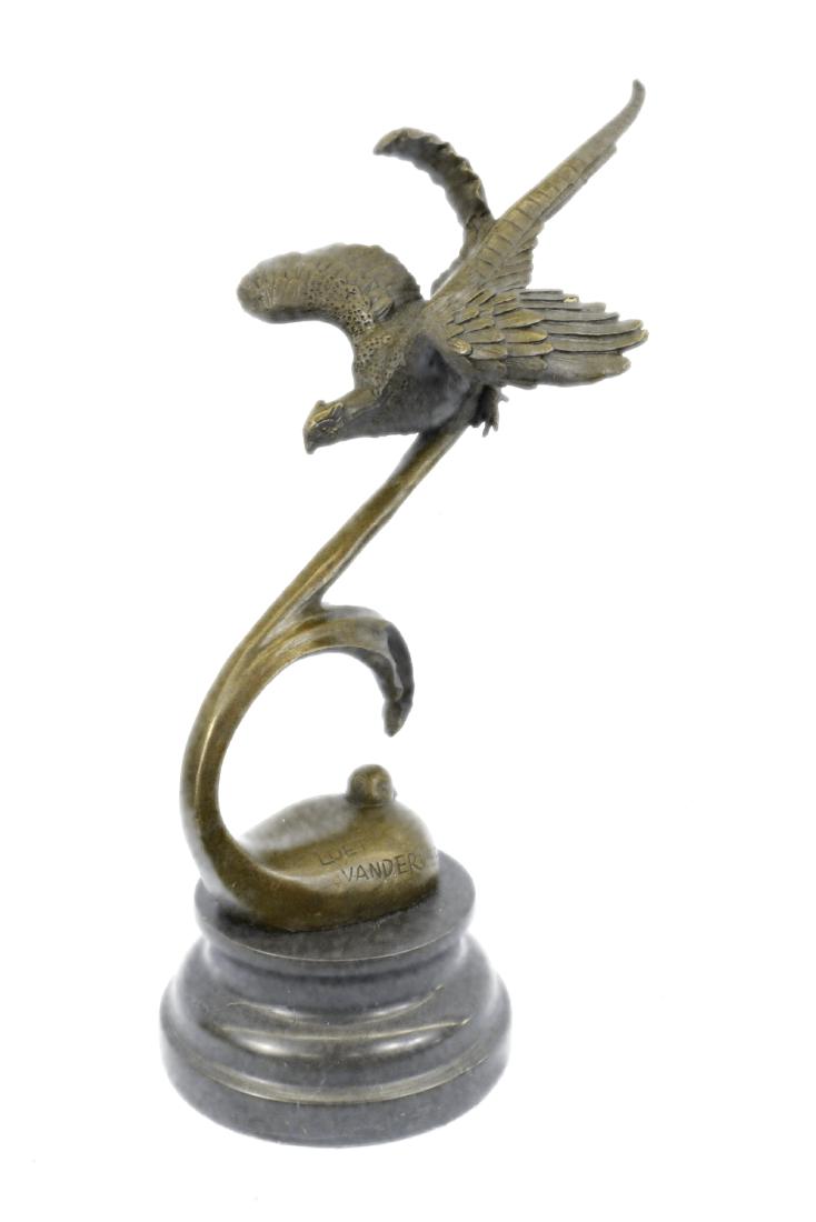 Pheasant And Dove Love Bird Bronze Sculpture (1 of 10)