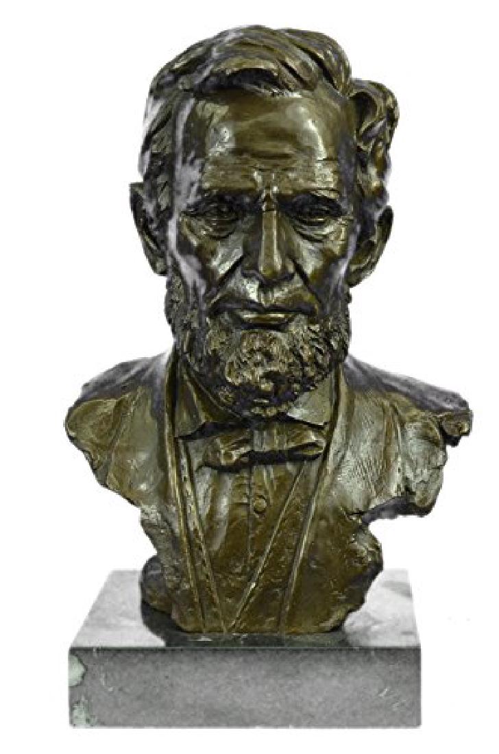 President Abraham Lincoln Bronze Sculpture on marble (1 of 9)