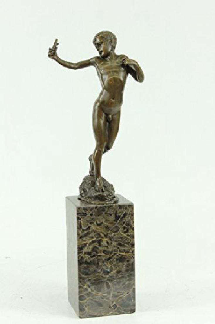 Boy Vienna Hot Cast Bronze Statue (1 of 6)