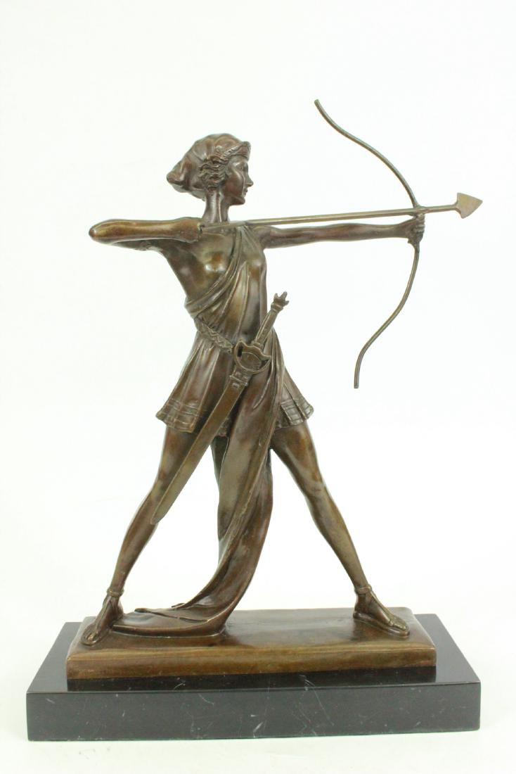 Diana Huntress Figurine Bronze Sculpture (1 of 5)