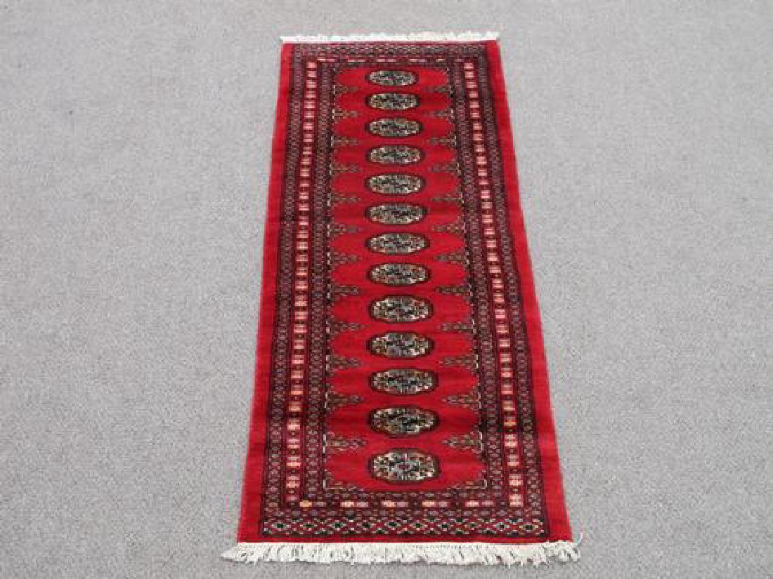 Simply Gorgeous Handmade Soft Wool Bokhara Rug 2x6 (1 of 5)