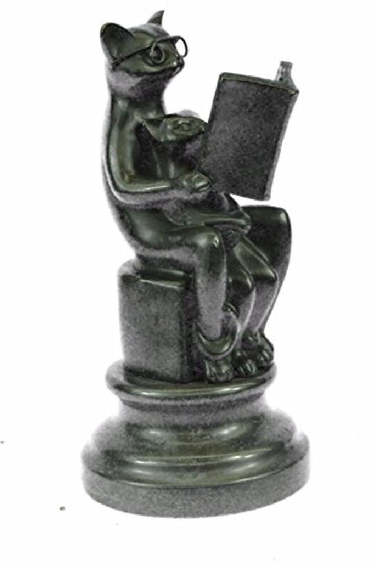 Charming Handcrafted Cat with Baby Telling Stories (1 of 9)