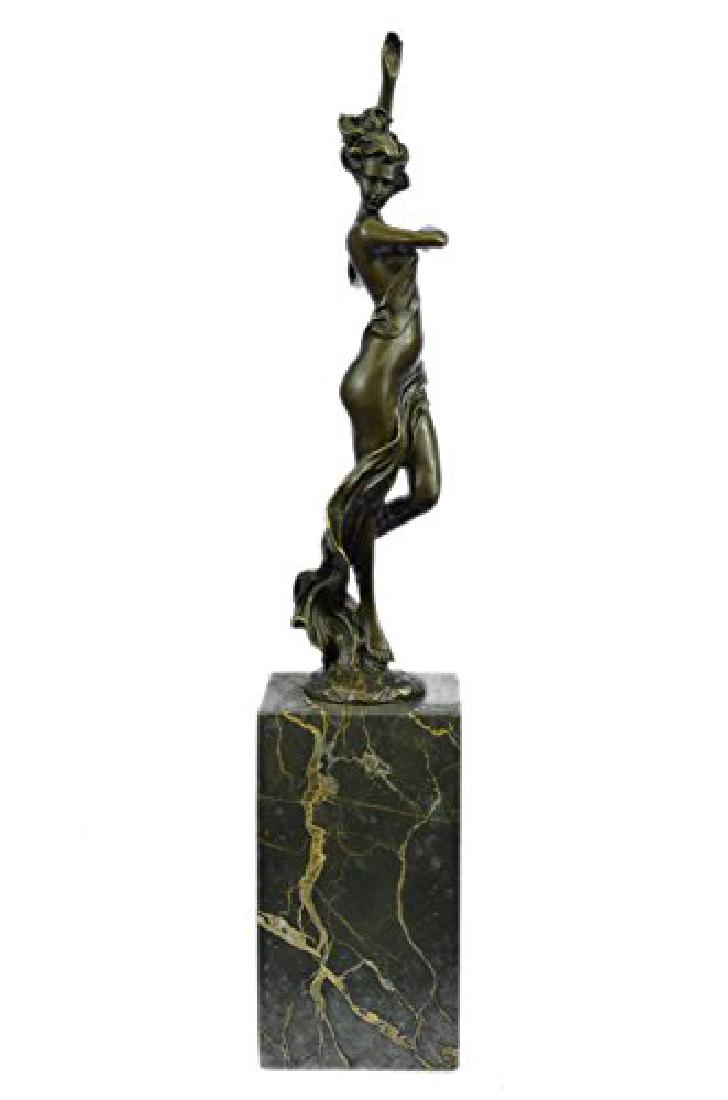 Decorative bronze sculpture on marble base (1 of 9)