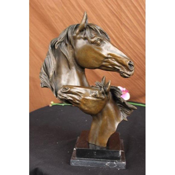 Beautiful BronzeTwo Horses Statue (1 of 5)