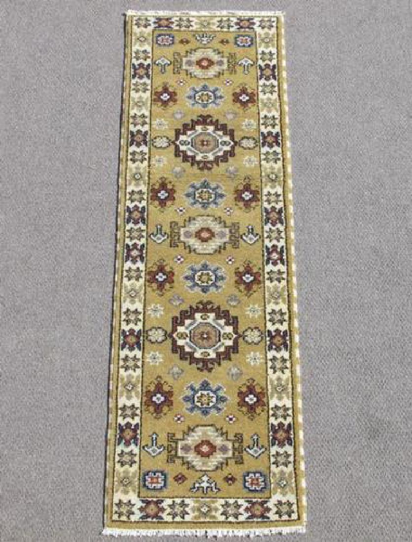 Absolutely Stunning Handmade Kazak Design Runner 7ft (1 of 5)