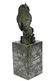Bird Owl Bronze Sculpture on Marble Base Statue - 9