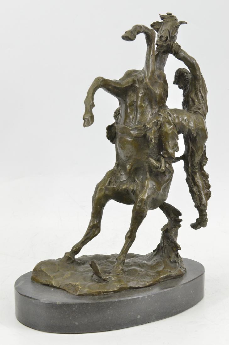 Country Western Cowboy Horse Ranch Bronze Sculpture on (1 of 5)