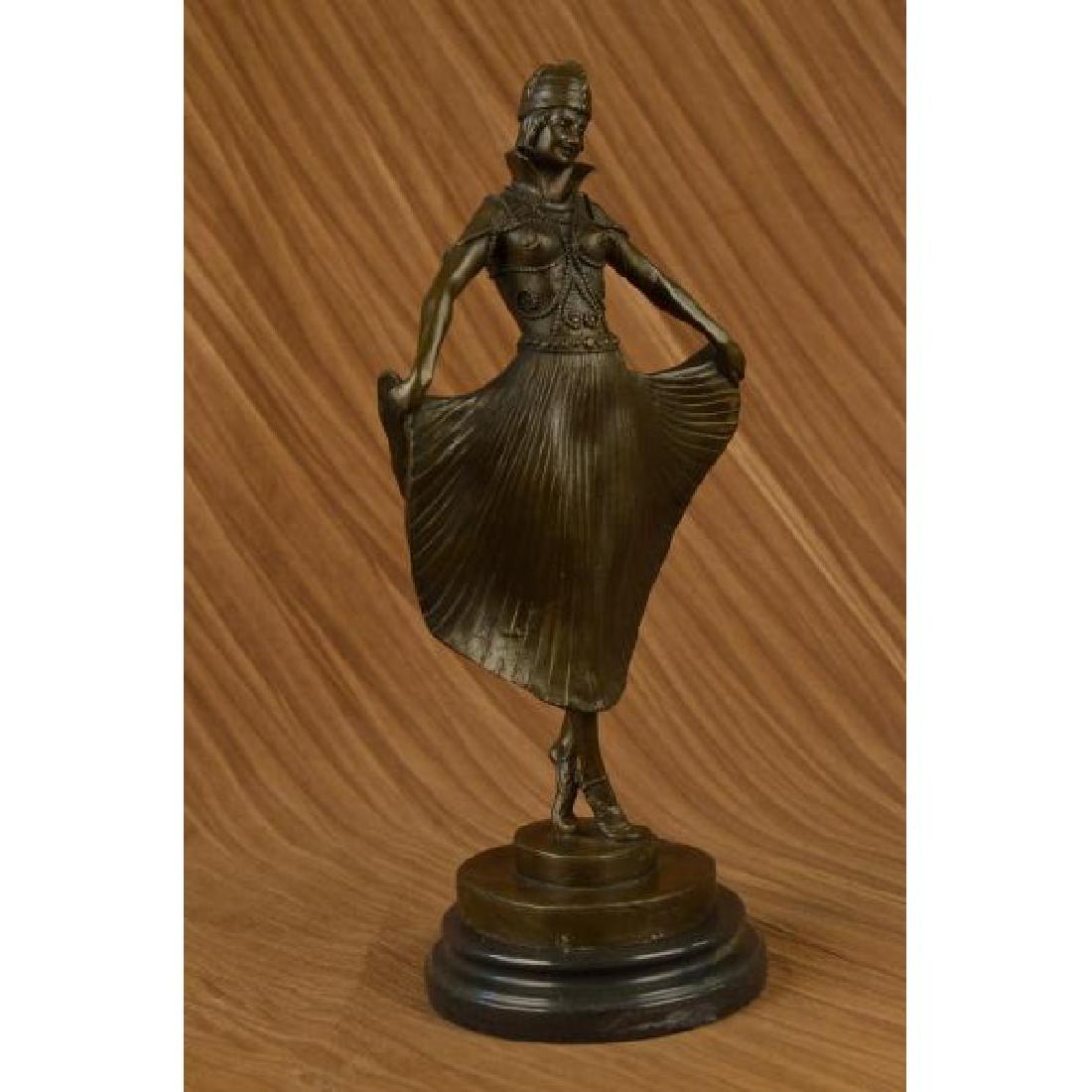 GIA CHIPARUS SOLID BRONZE SCULPTURE. ABSTRACT ART DECO (1 of 6)