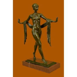 The Greek Dance by Paul Jennewein Bronze Sculpture: Born in Stuttgart, Germany, on December 20, 1890, Carl Paul Jennewein, came to the United States in 1907 and studied at the Art Students League in New York from 1908 to 1911. He returned to Europe and