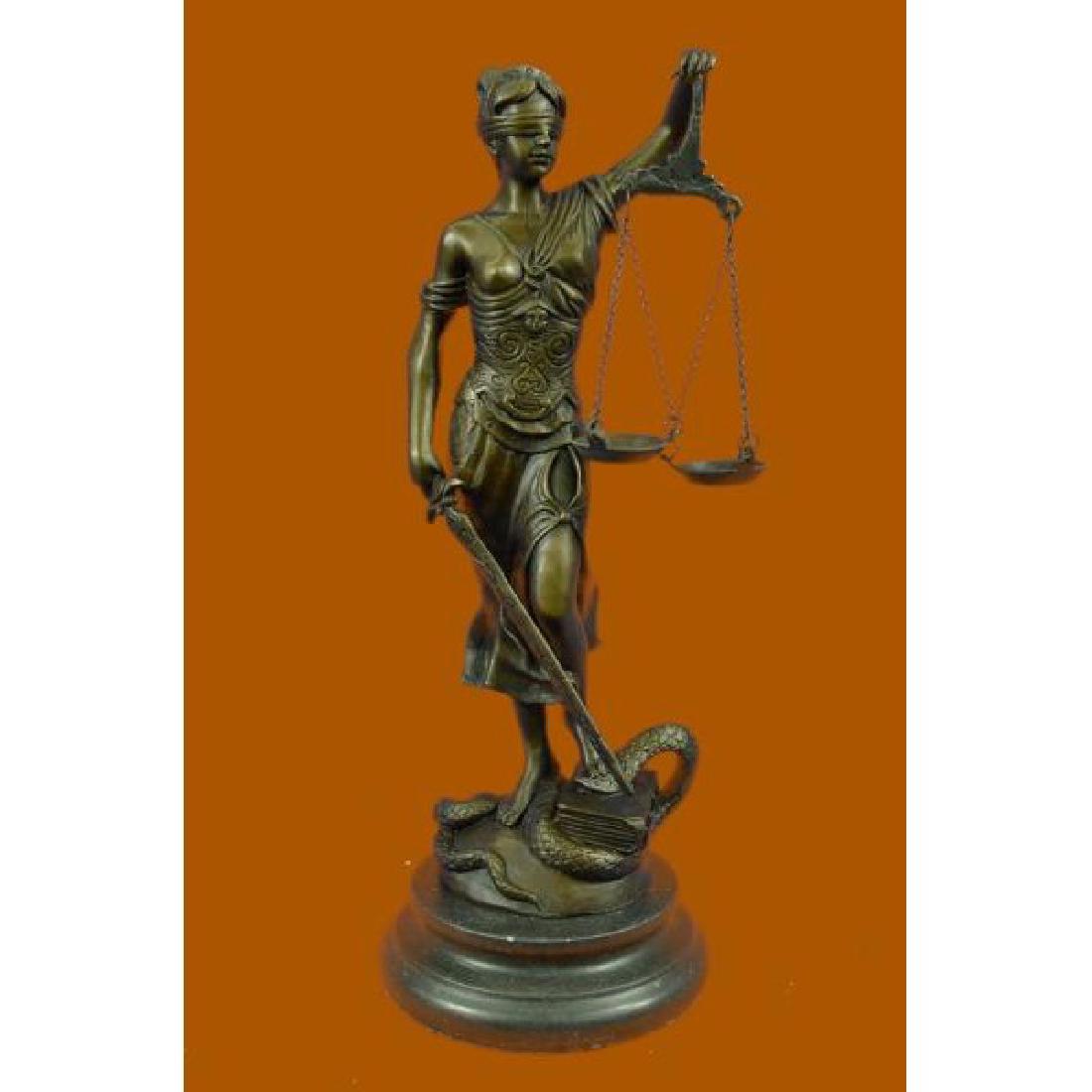Bronze Blind Lady of Justice Scales Law Lawyer Attorney (1 of 6)