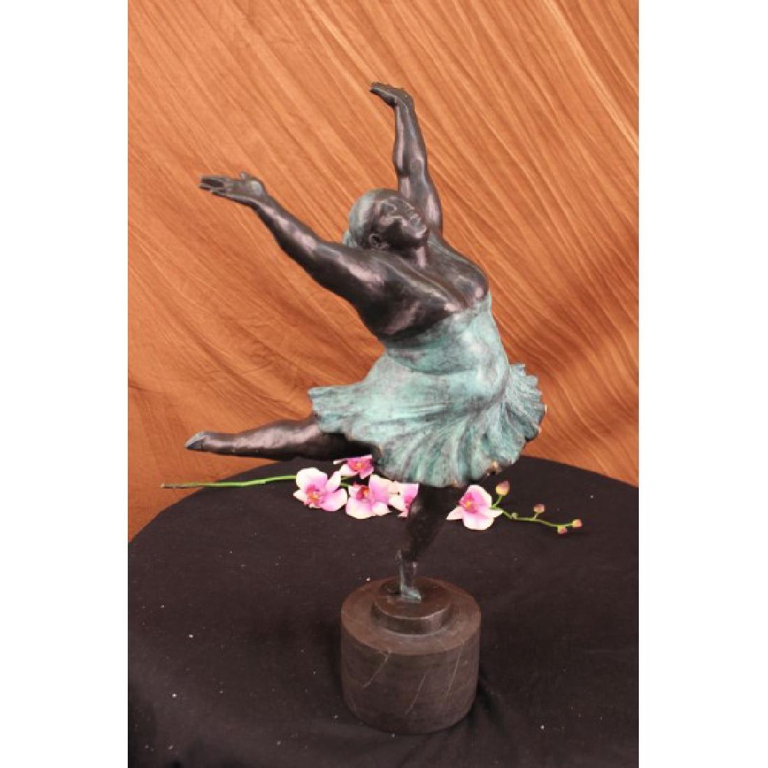CLASSY GIRL BALLERINA BRONZE STATUE SCULPTURE FIGURINE (1 of 6)
