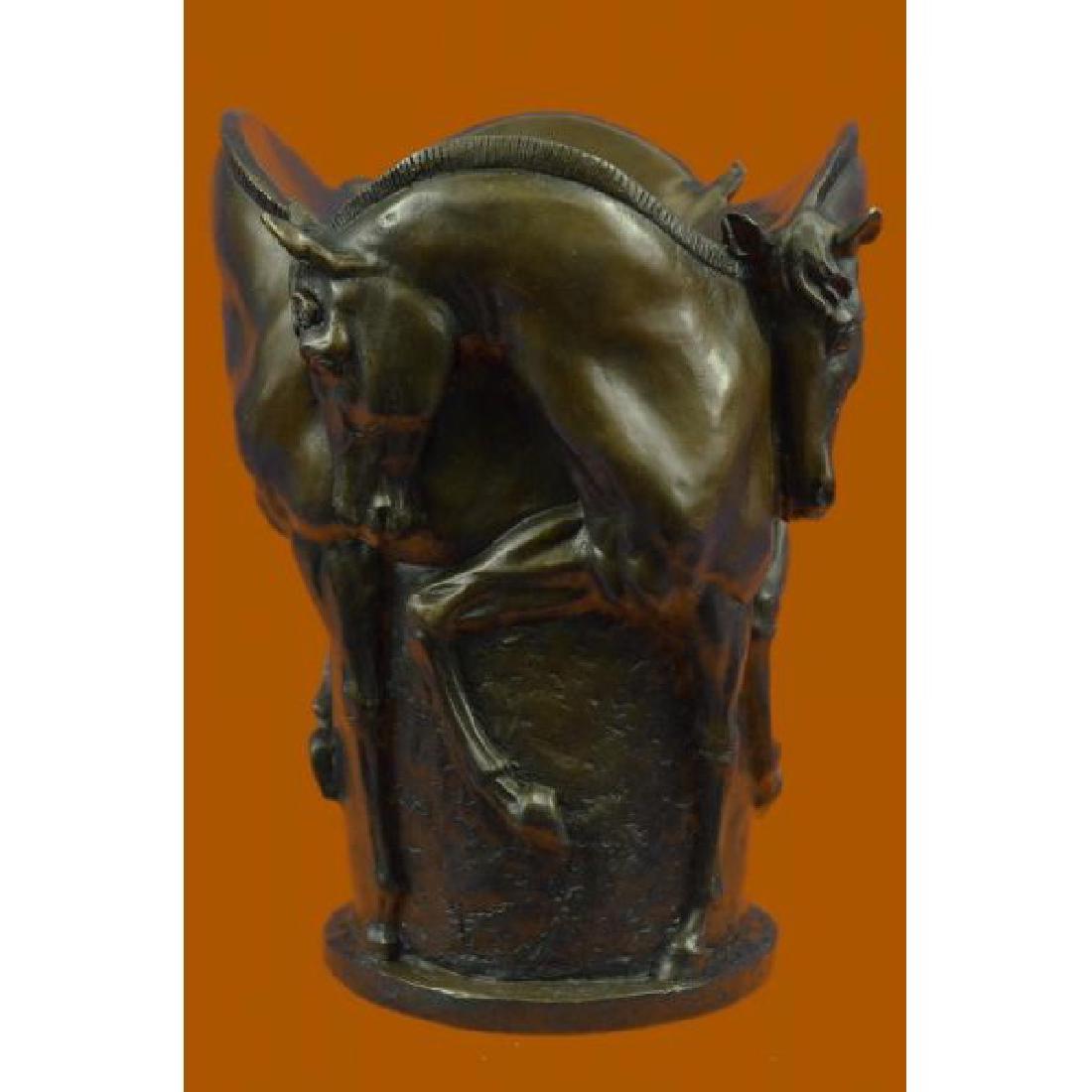 Art Deco Nouveau 4 Horsed Vase Signed Original Milo (1 of 6)