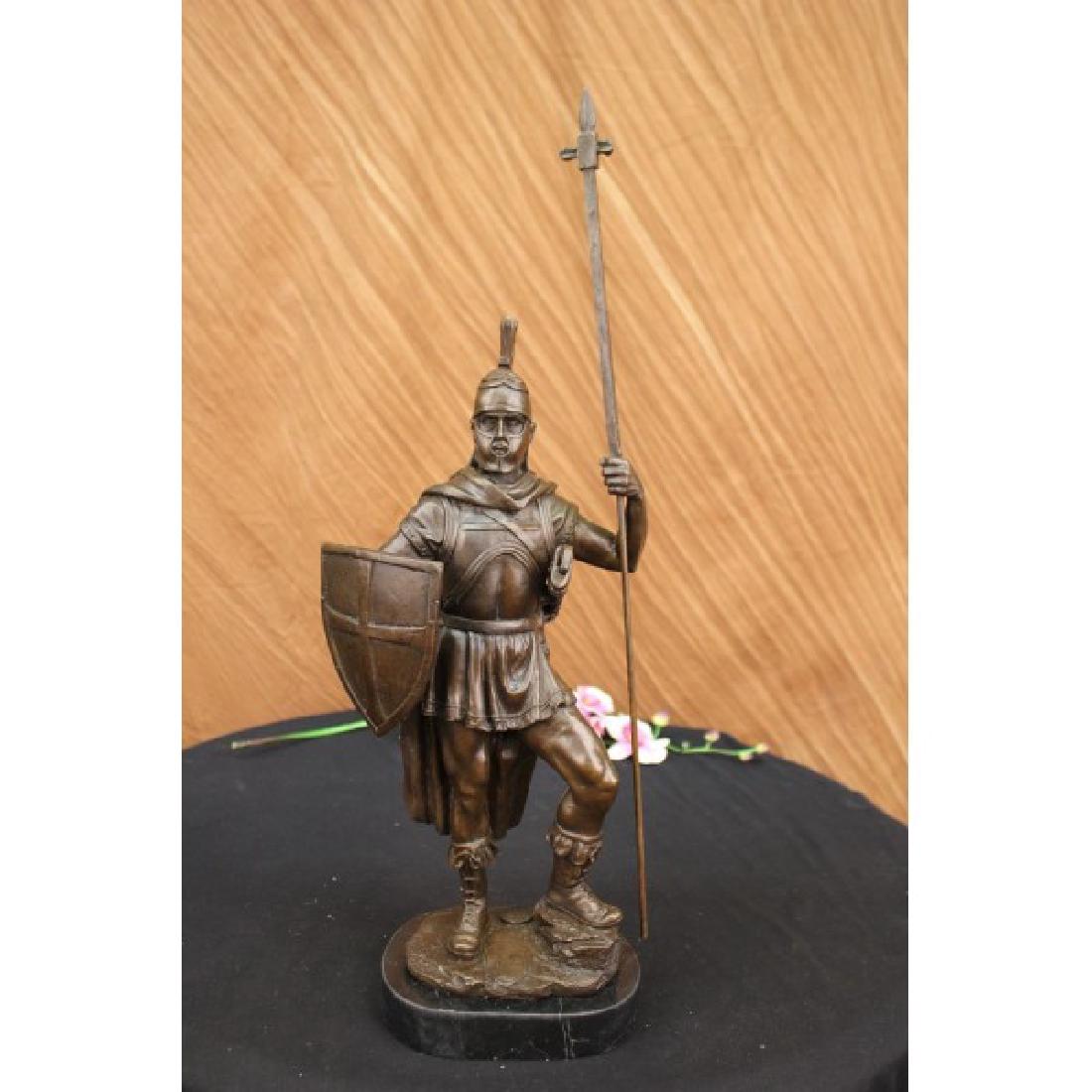 Bronze Sculpture Roman Warrior with Armor Bronze (1 of 6)