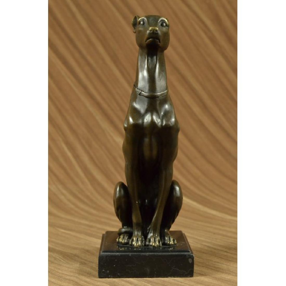 Abstract Modern Art Greyhound Grey Hound Dog Bronze (1 of 6)