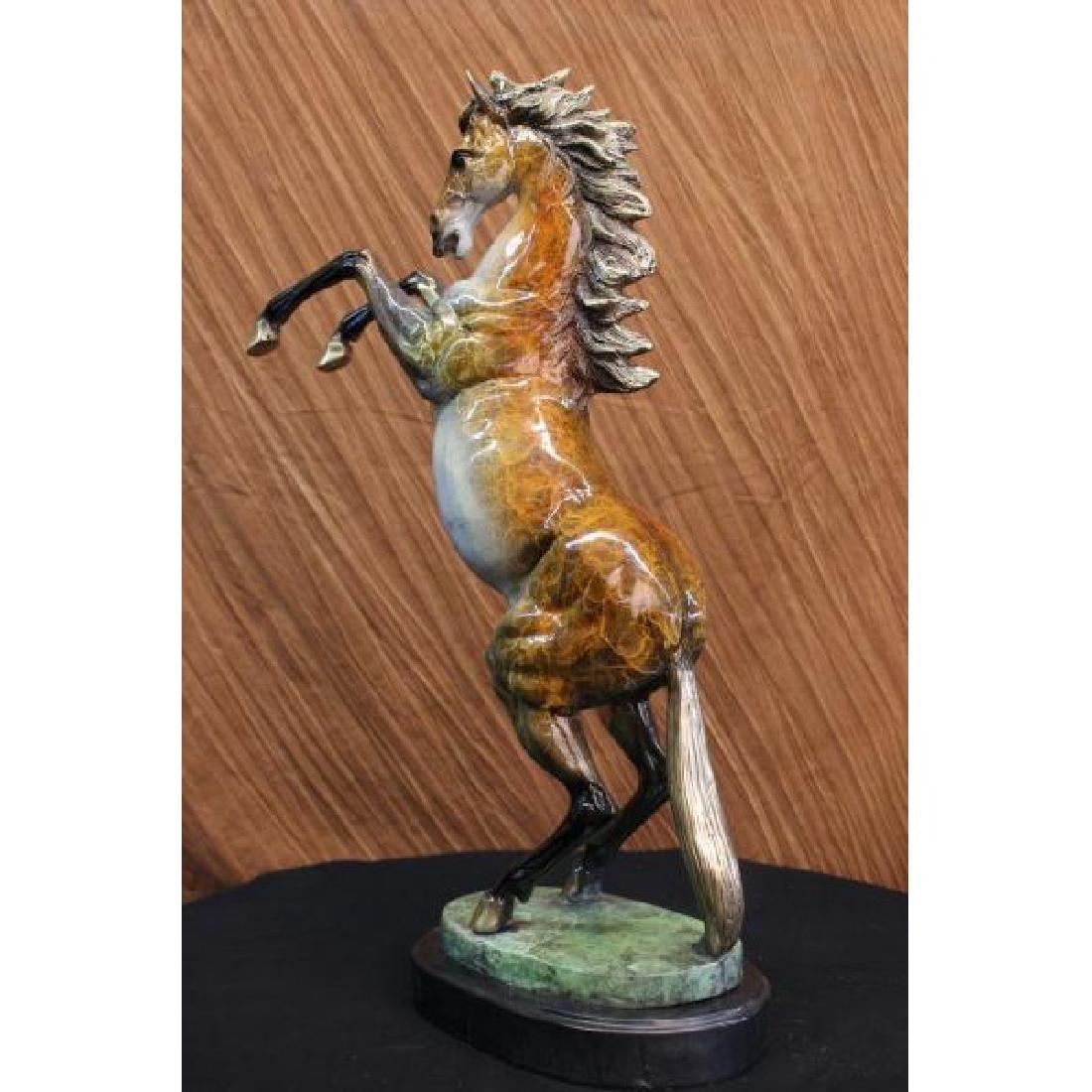 Beautiful Large Vienna Bronze Rearing Horse Sculpture (1 of 6)