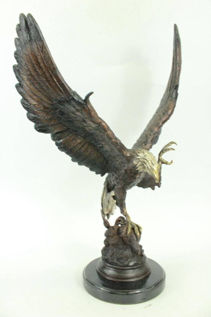 Two Tone American Eagle Bronze Statue (1 of 6)