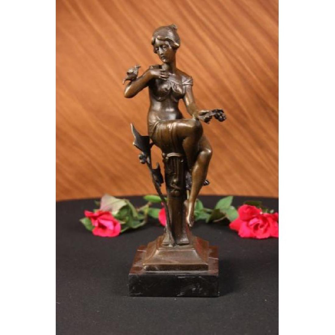 1930 Exotic Sexy Girl Bronze Sculpture Statue Figure (1 of 6)