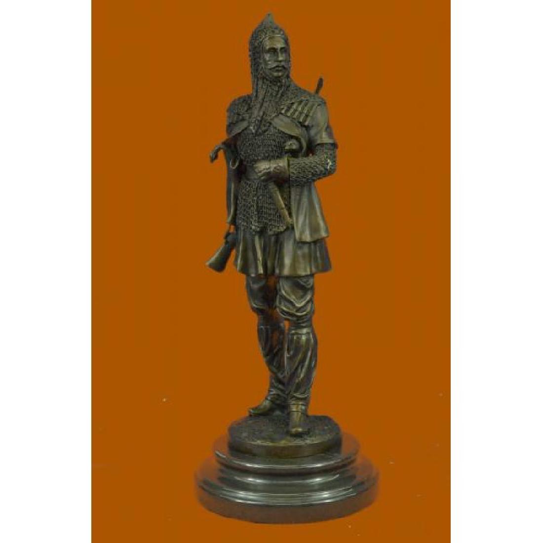 Hot Cast Bronze Medieval European Soldier w/ Dagger (1 of 6)