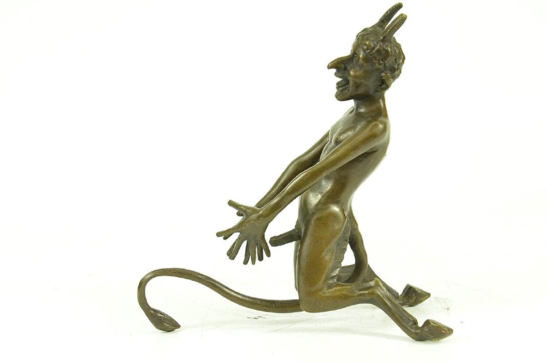 Vienna Bronze Satyr Doing the Nasty Bronze Sculpture (1 of 7)