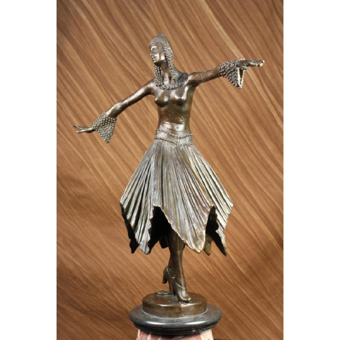 BEAUTIFUL ART DECO BRONZE DANCER BY D.H. CHIPARUS (1 of 6)