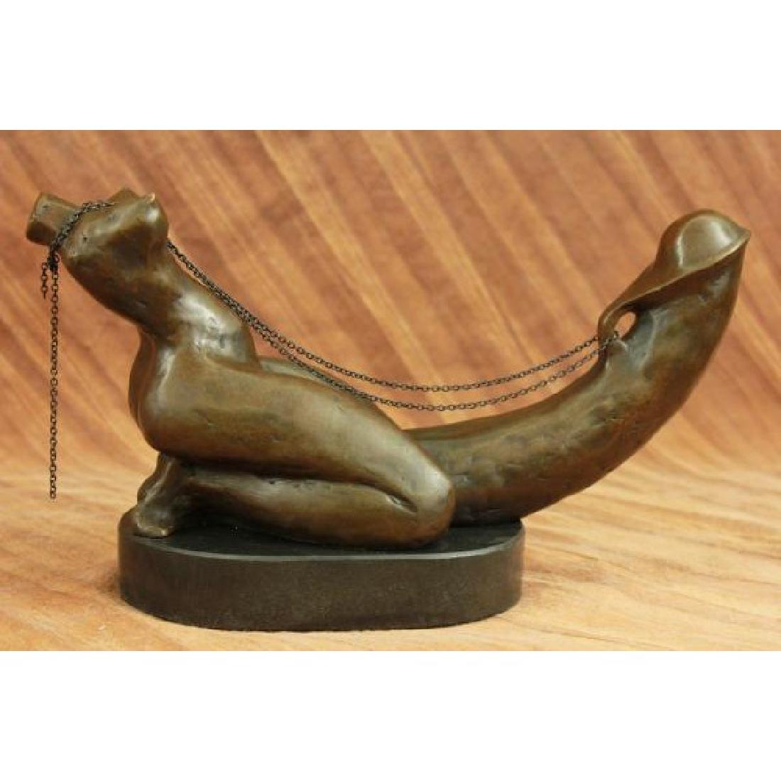Mavchi Erotic Sexy Nude Girl Rides Phallus with Chain: A woman's erotic fantasy comes to life as she rides that there is no tomorrow. With the lust of a man but intense desire of a woman, a young woman embraces a penis lovingly. Her body molds perfectly a