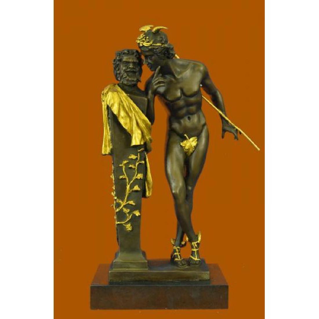 Hot Cast A Secret From On High Nude Mercury by Moulin: Secret d'en haut (A Secret from On High), a bronze statue after the Hyppolite MOULIN's black marble statue kept in Orsay Museum in Paris (signed and dated 1873).Hippolyte Alexandre Julien Moulin, some