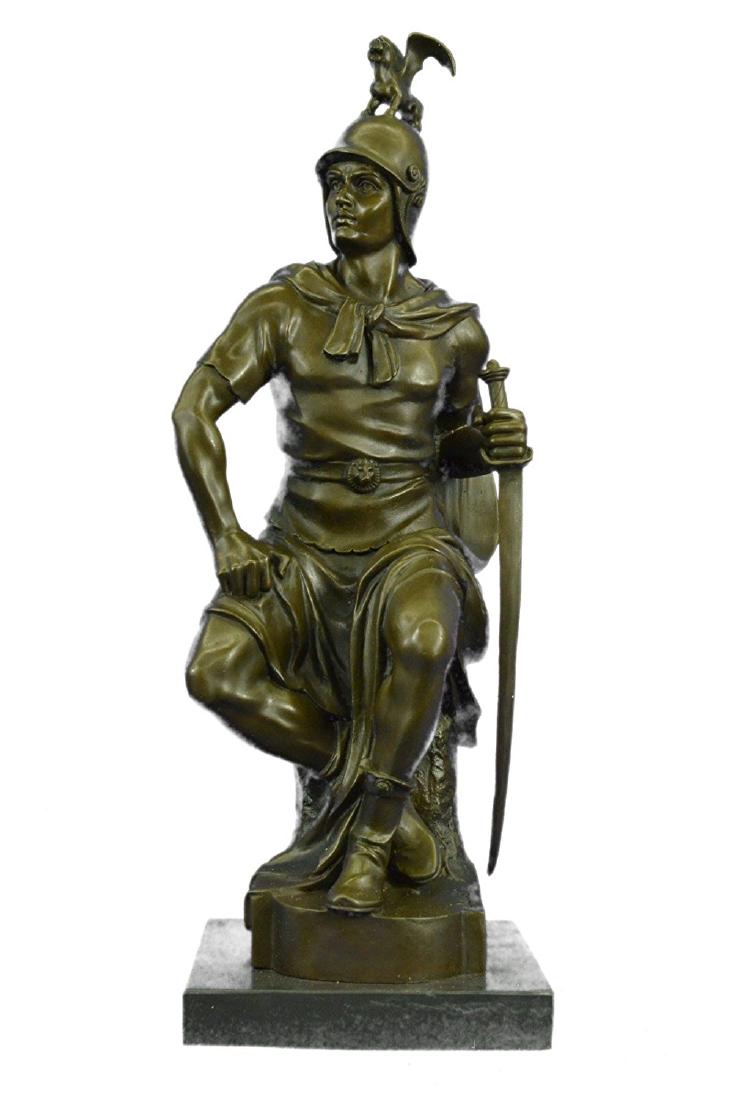 Roman Gladiator Male Warrior Bronze Sculpture (1 of 9)