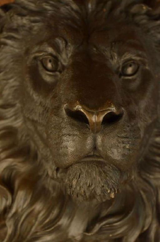 Wall Mount Lion Head Bust Bronze Sculpture Wall Mount Lion Head Bust Bronze Sculpture