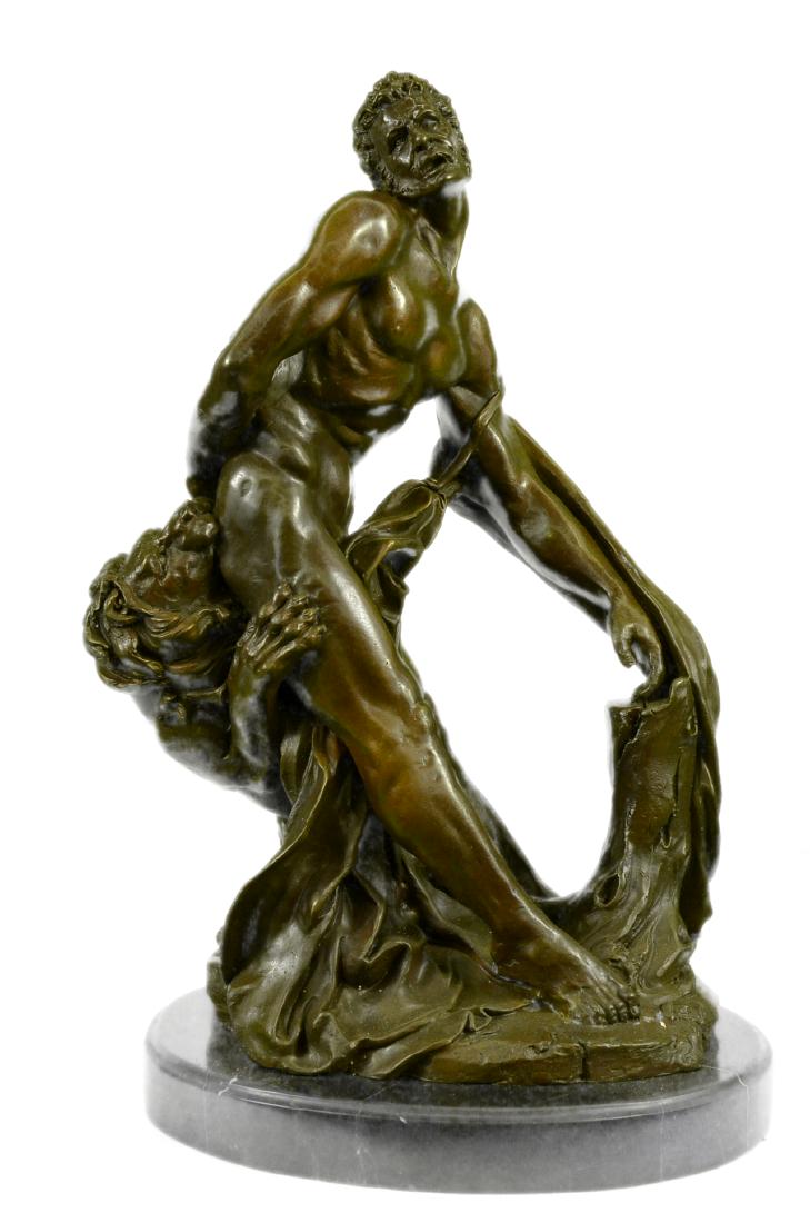 Puget Greek Wrestler Croton Bronze Statue (1 of 9)