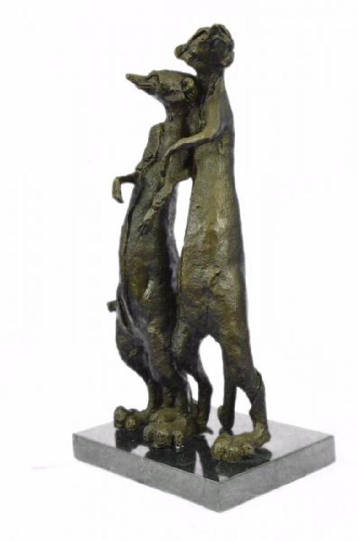 Meerkat and Baby Genuine Bronze Sculpture (1 of 7)