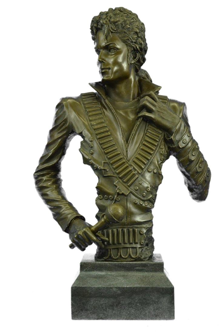 Michael Jackson Bronze Sculpture on Marble Base Statue (1 of 8)