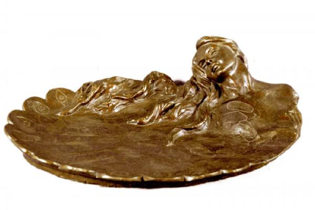 Jewelry Tray Mermaids Bronze Statue (1 of 8)