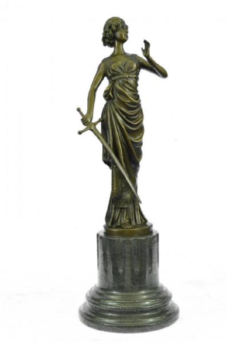 Roman Greek Warrior Bronze Statue (1 of 8)