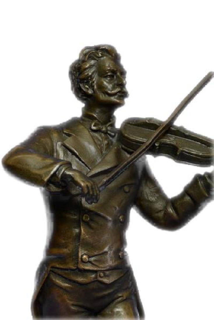 Johann Strauss playing the Violin Bronze Sculpture (1 of 5)