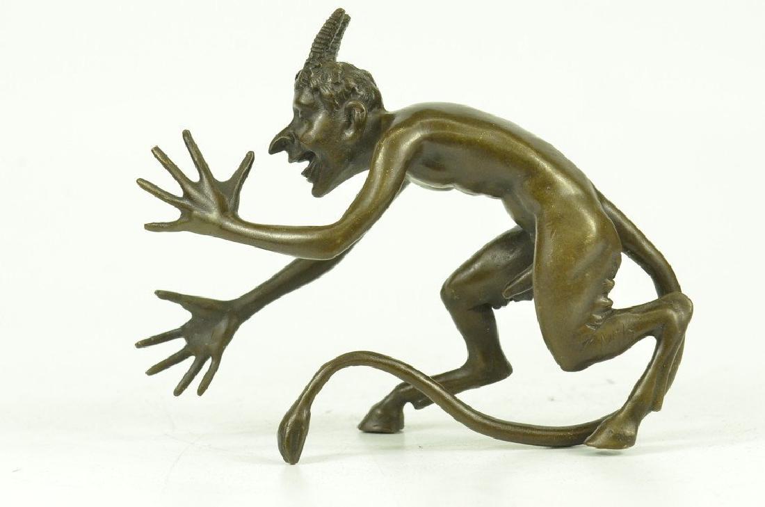 Satyr Chasing Nymph Bronze Sculpture (1 of 9)