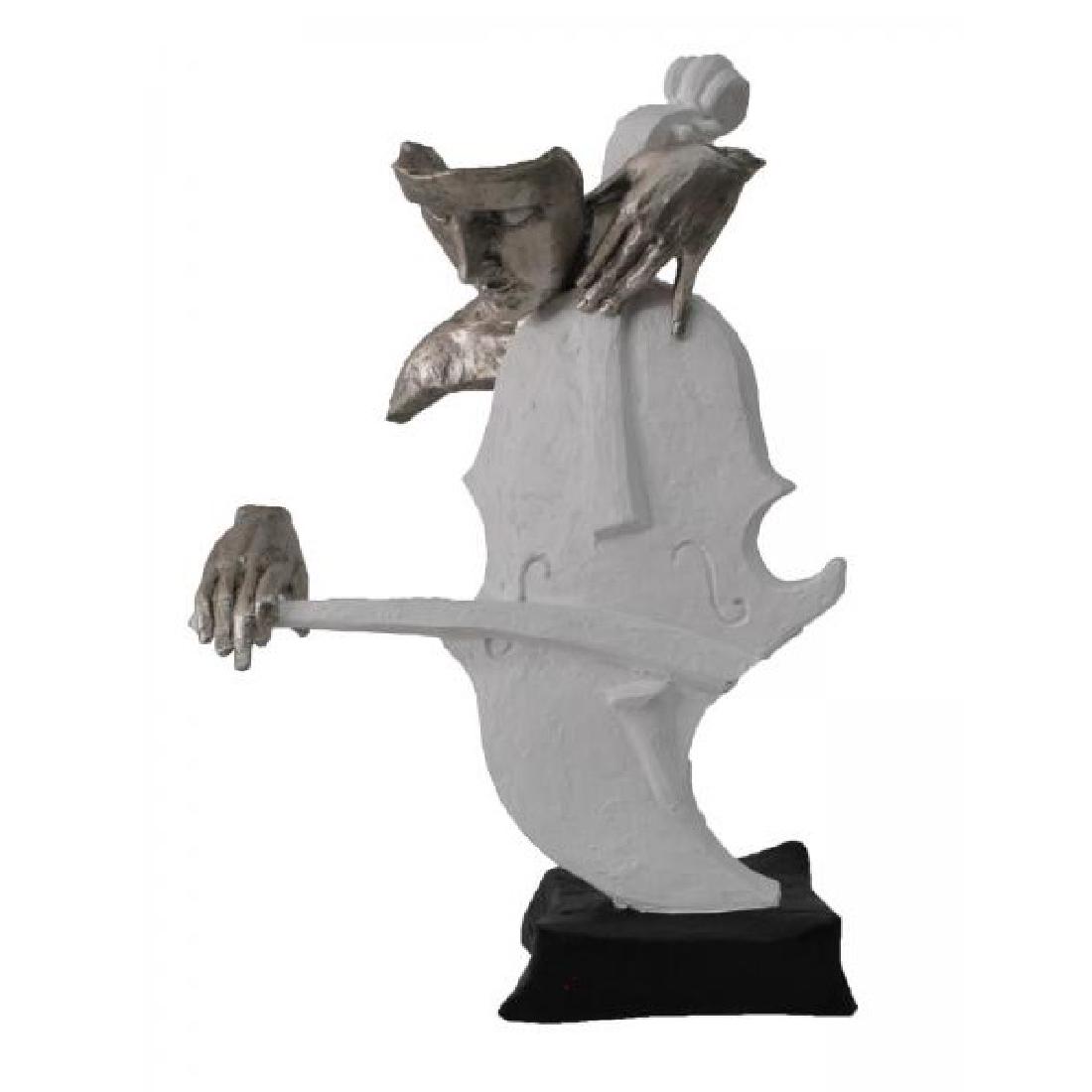 Cello Player Cold Cast Bronze Sculpture (1 of 4)
