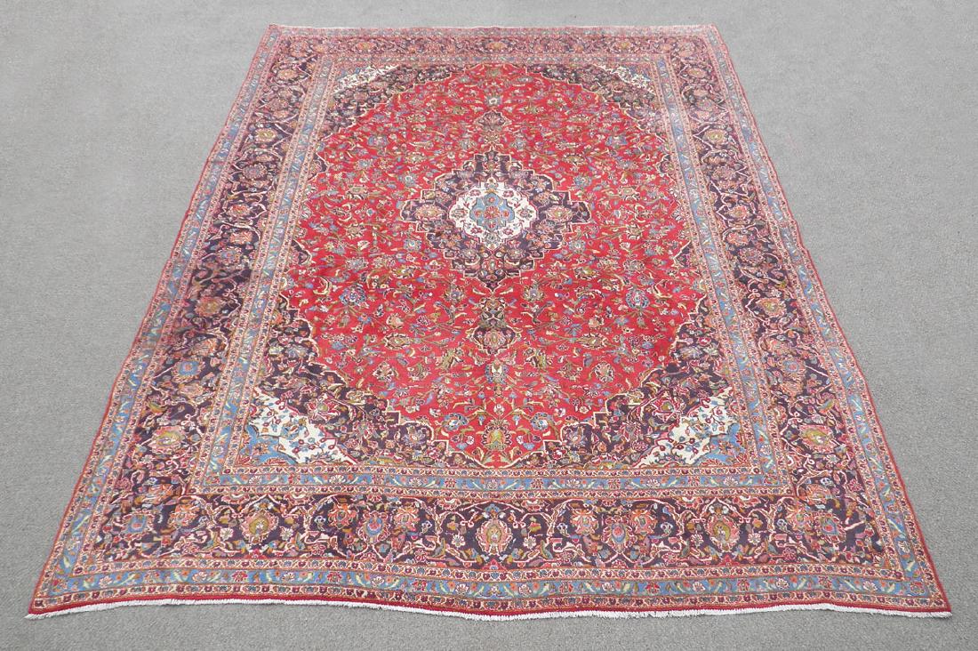Large Room Size Semi Antique Persian Kashan 13.1x9.7 (1 of 9)