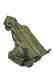 Art Deco Gothic Large Skeleton Skull Wine Holder - 4
