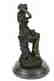 Handmade Bronze Statue Sculpture Sexy Lady Art Nouveau - 4