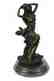 Handmade Bronze Statue Sculpture Sexy Lady Art Nouveau - 5