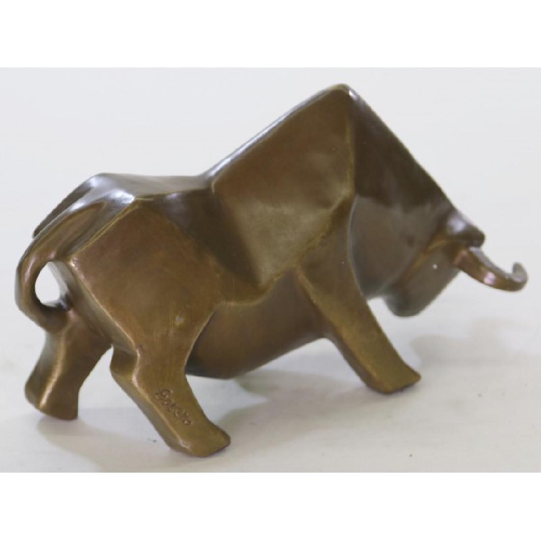 Modern Art Abstract Bull Bronze Statue (1 of 12)