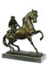 Monkey Sit on Horse Bronze Statue - 5