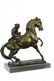 Monkey Sit on Horse Bronze Statue - 6