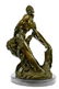 Puget Greek Wrestler Croton Bronze Statue