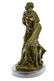 Puget Greek Wrestler Croton Bronze Statue - 6