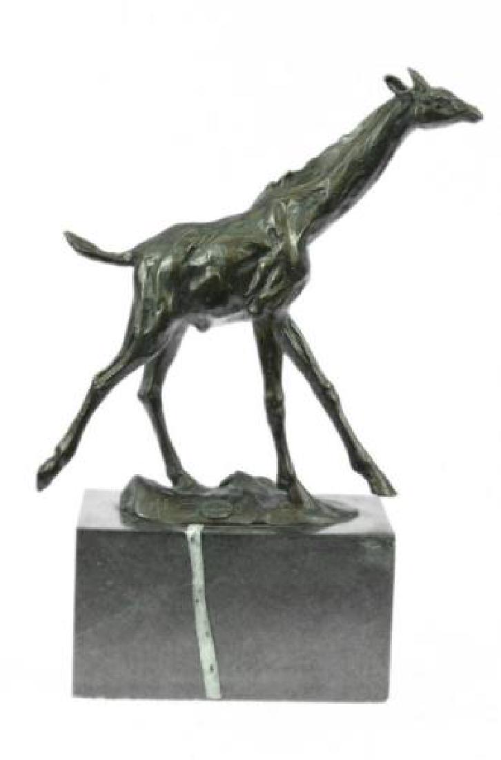 Tall Giraffe Animal Edition Bronze Sculpture (1 of 9)