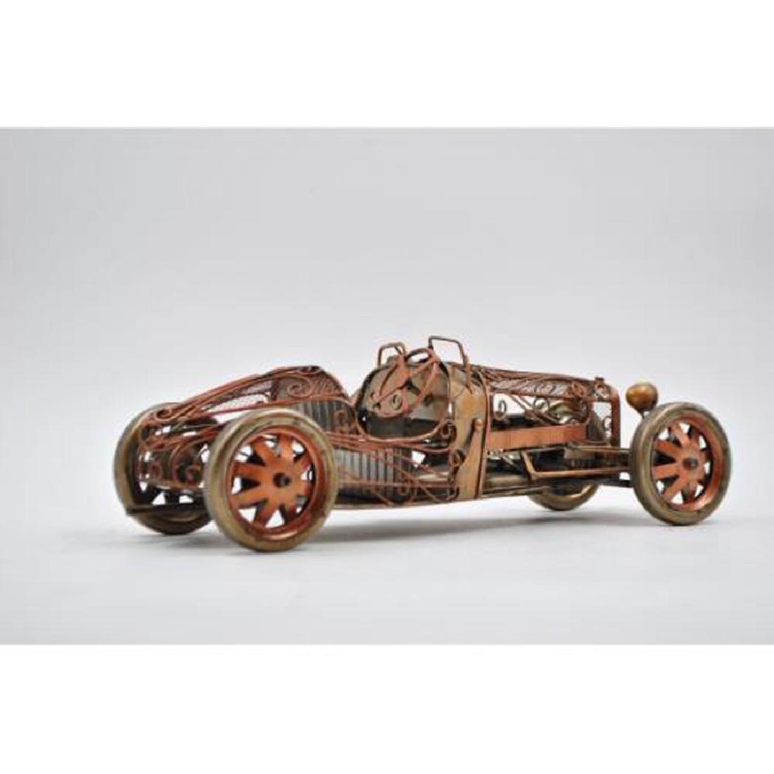 Handmade Antique Birthday craft Racing Car Model (1 of 3)