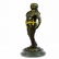 Gold Patina Native Indian Prince Bronze Sculpture