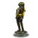 Gold Patina Native Indian Prince Bronze Sculpture - 2